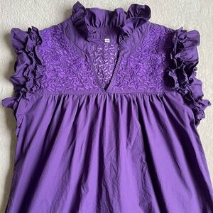 Spirit Dress Double Purple Hummingbird Dress Size M